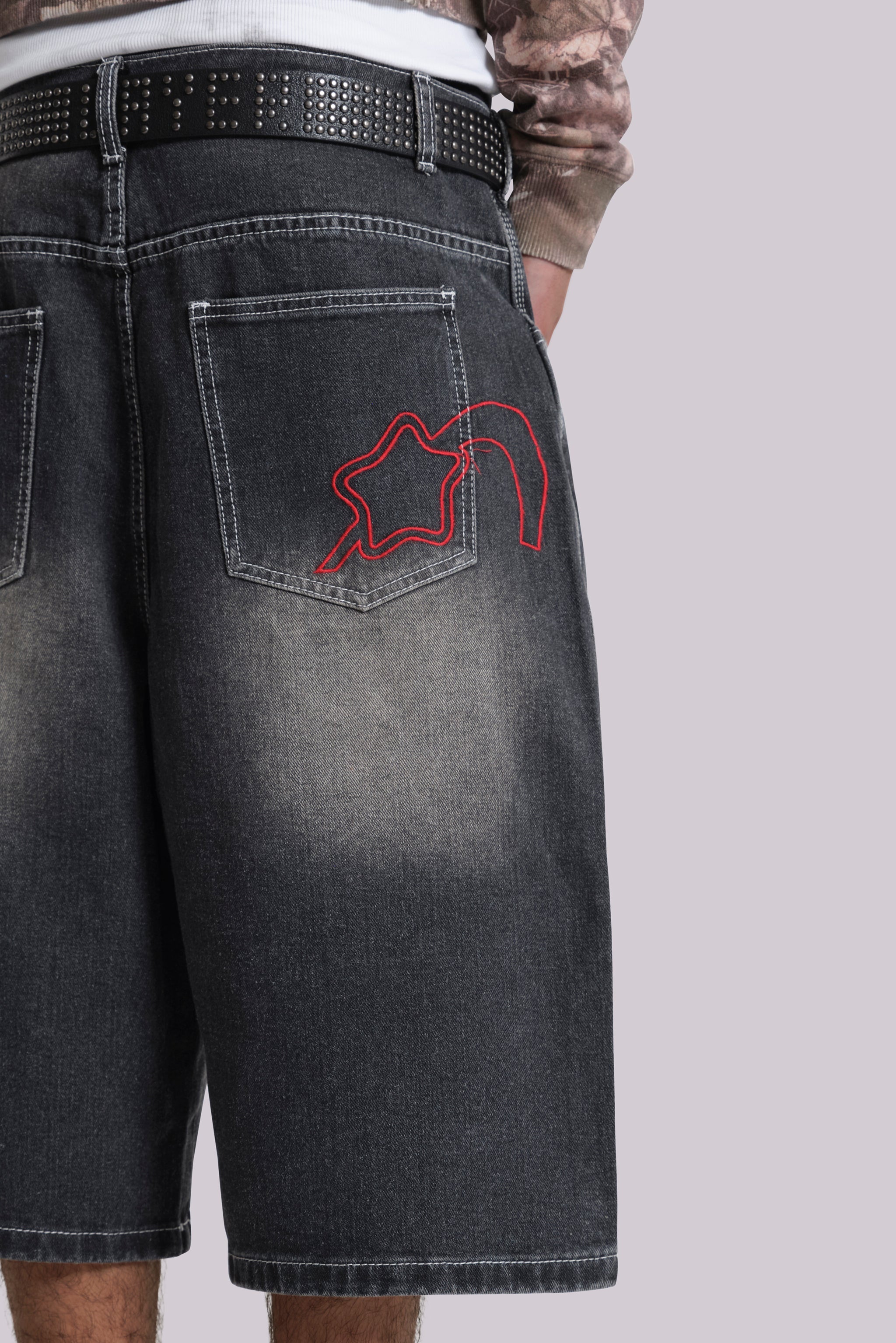 Washed Black Jumbo Jorts