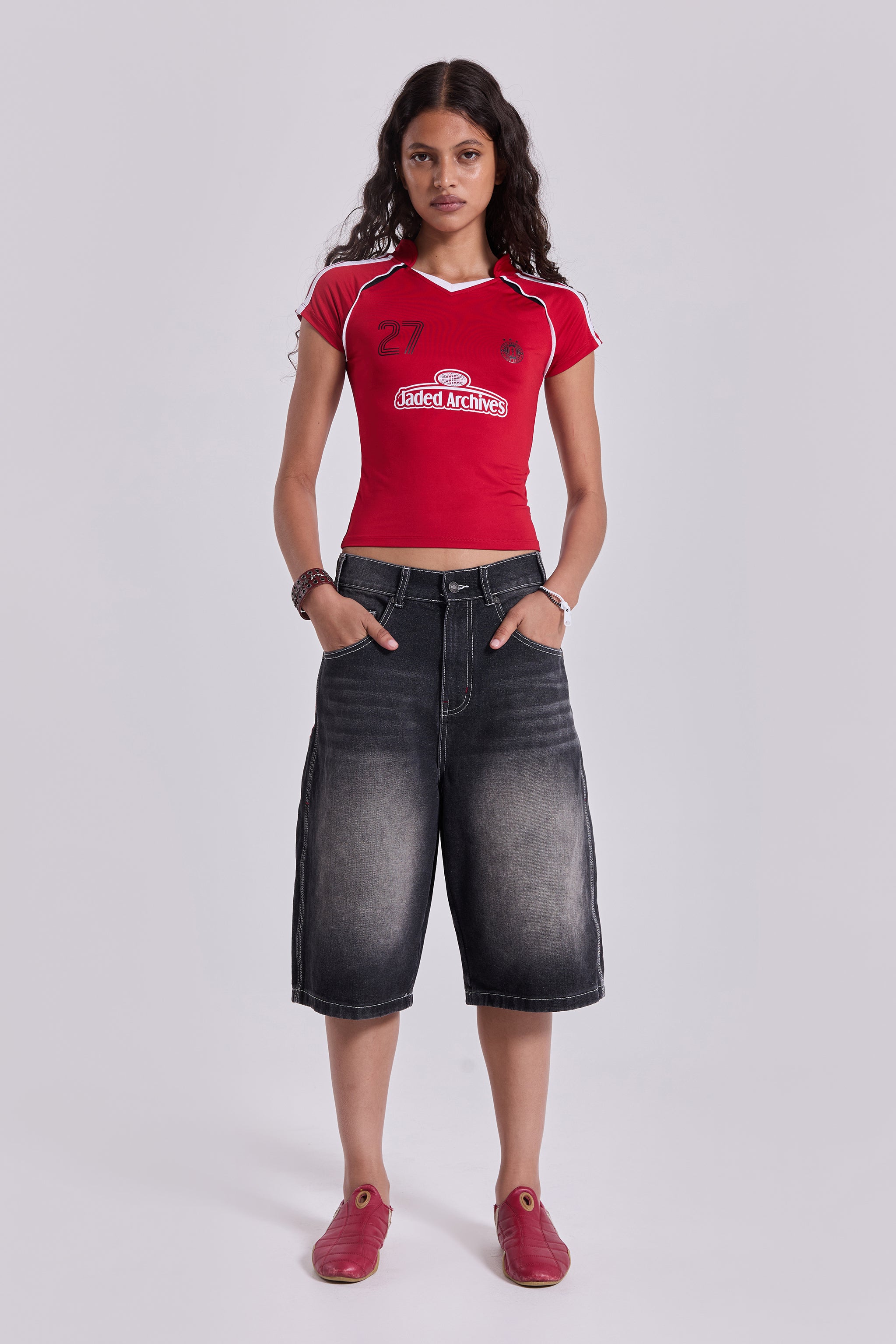 Washed Black Jumbo Jorts