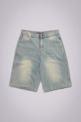 Light Wash Jumbo Jorts