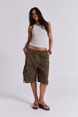 Forest Camo Parachute Shorts