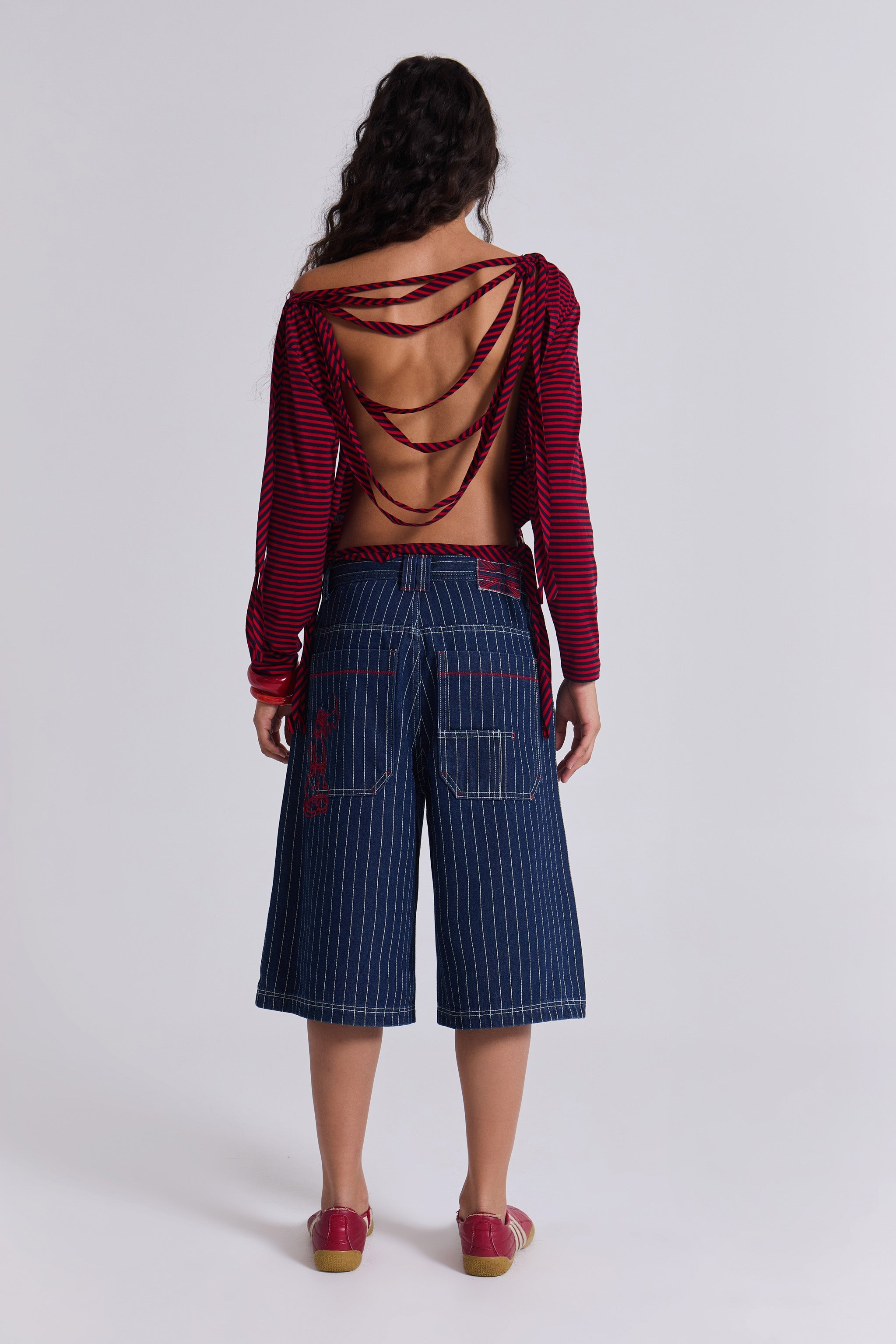 Ollie Pinstripe Jorts