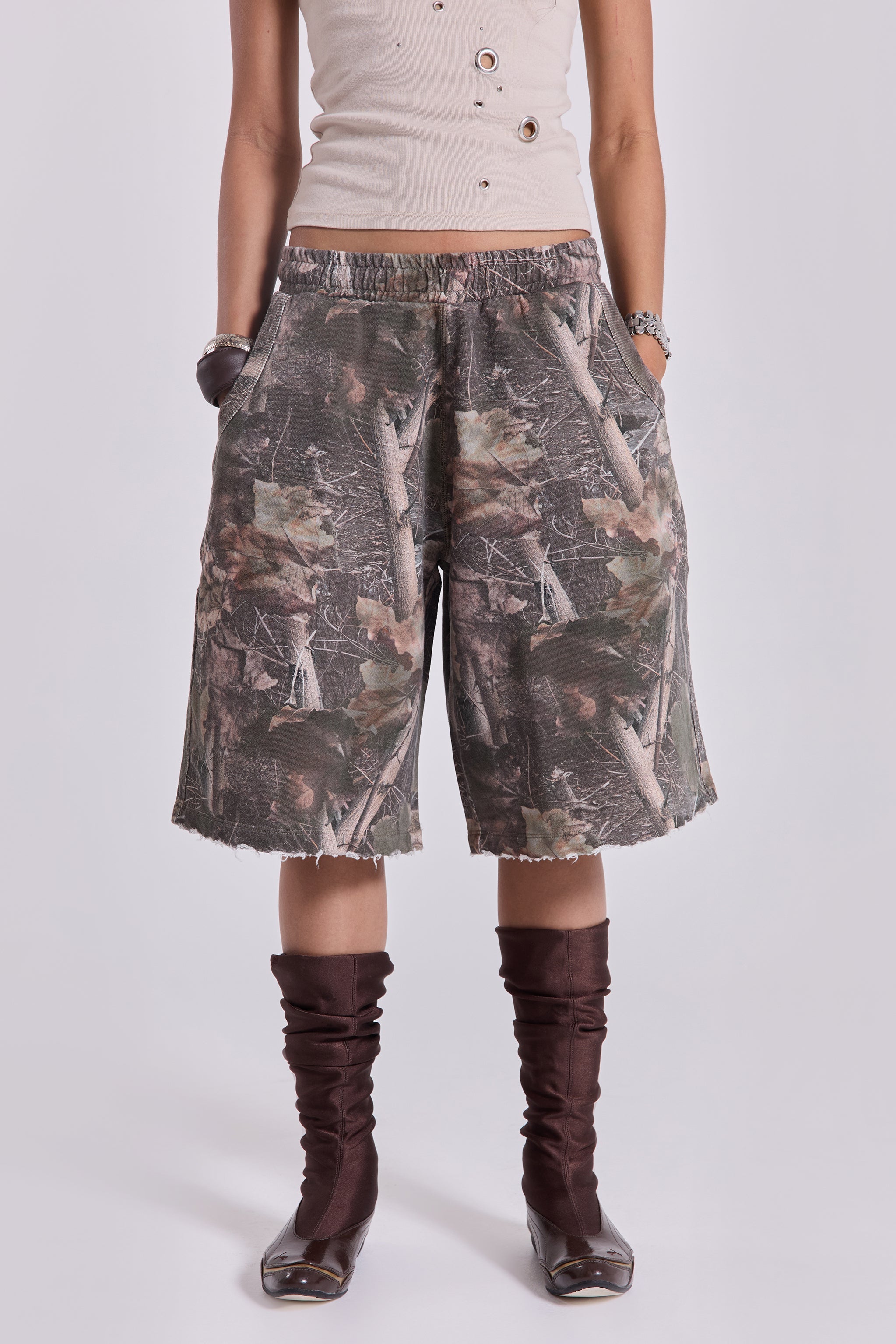 Woodland Camo Monster Jogger Shorts