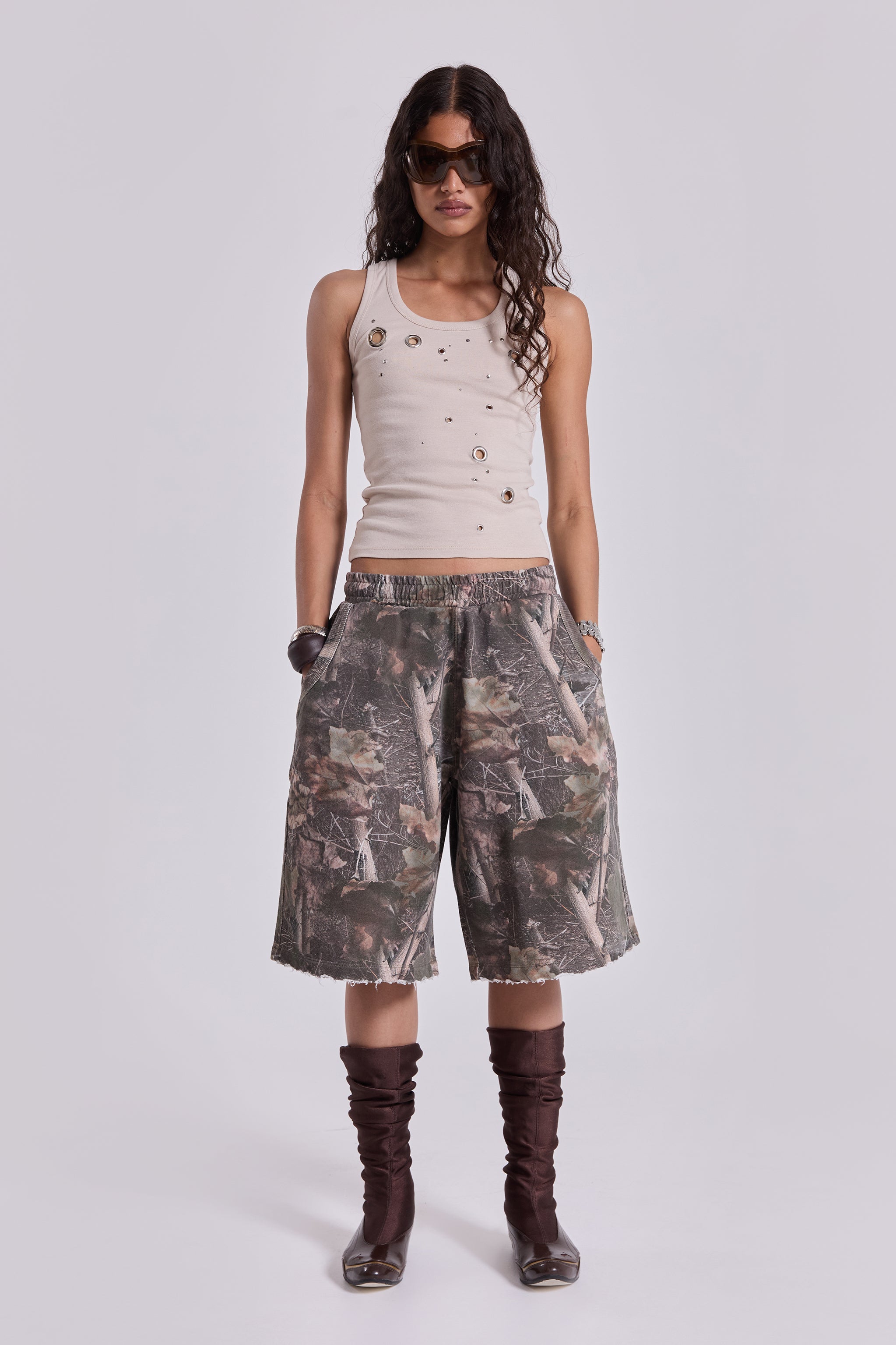 Woodland Camo Monster Jogger Shorts