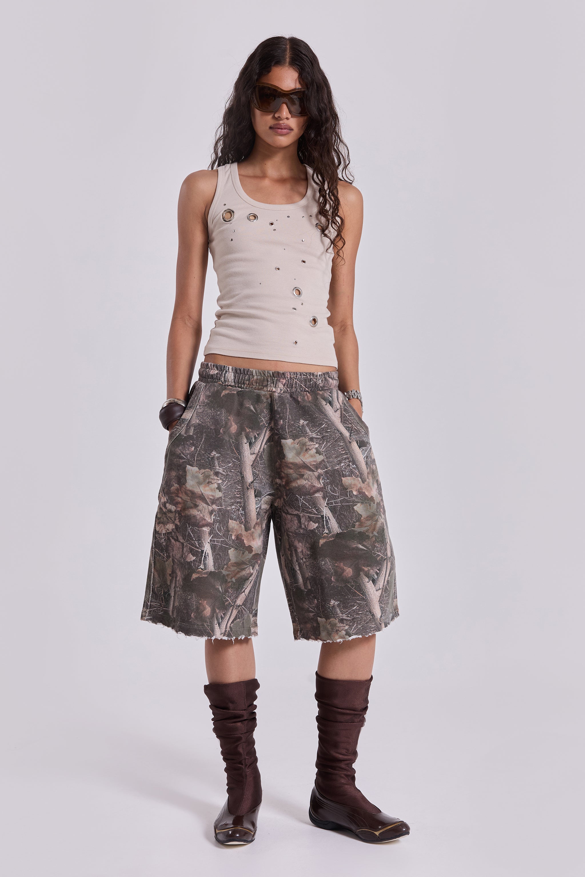 Woodland Camo Monster Jogger Shorts