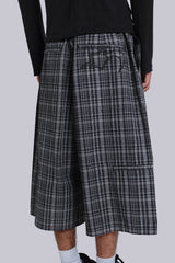 Black Check Jumbo Jorts