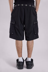 Black Eyelet Board Shorts