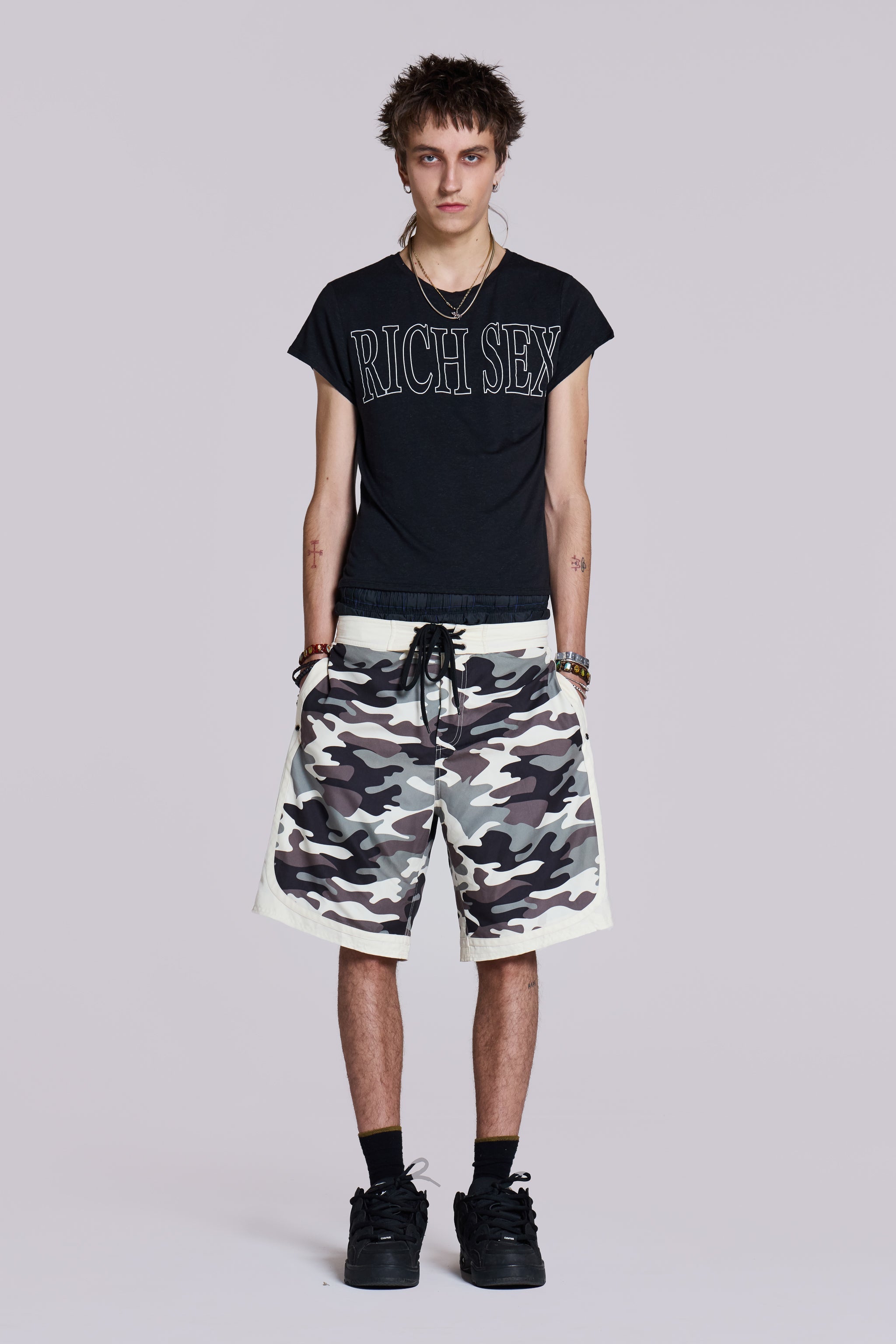 Washed Camo Board Shorts