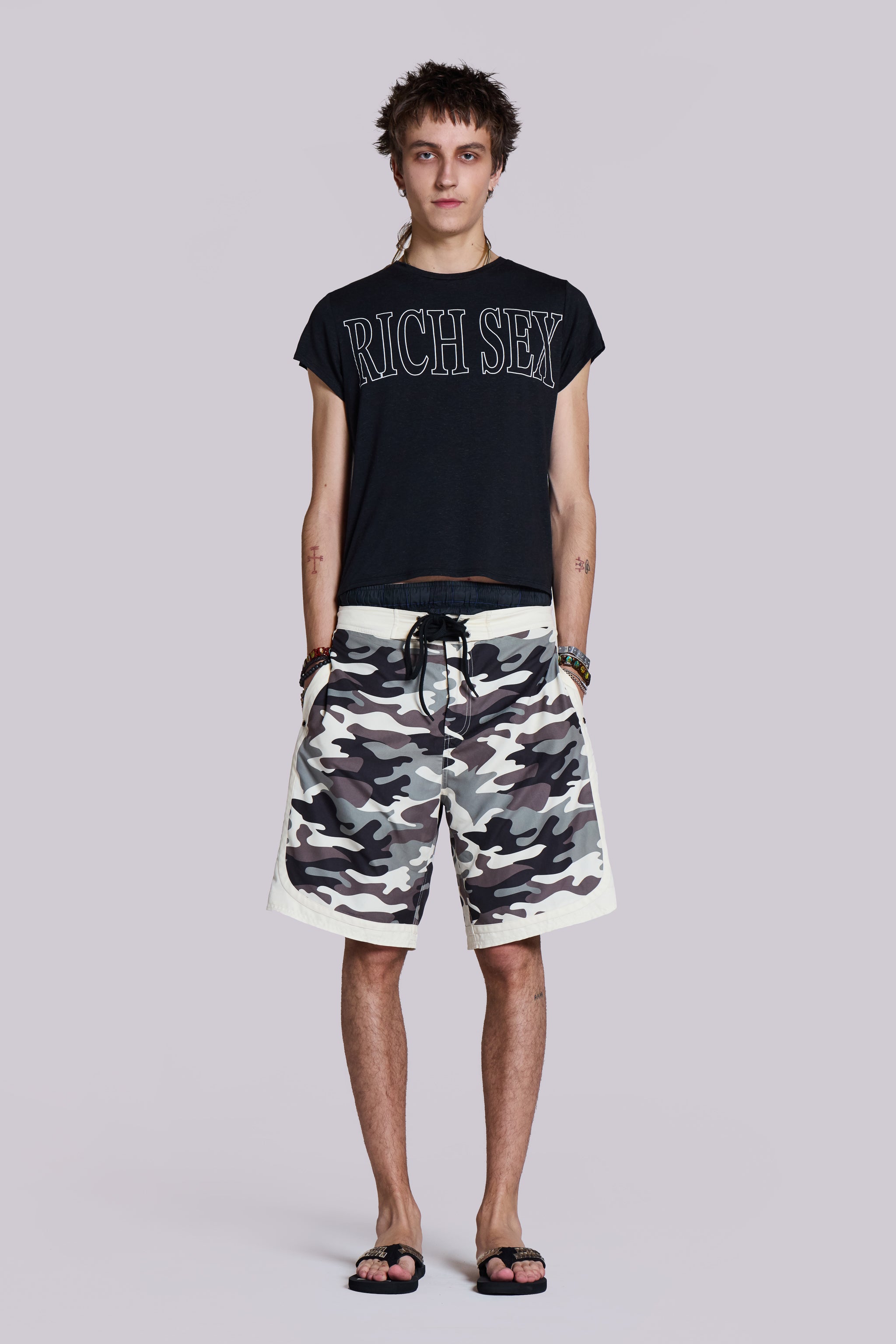 Washed Camo Board Shorts