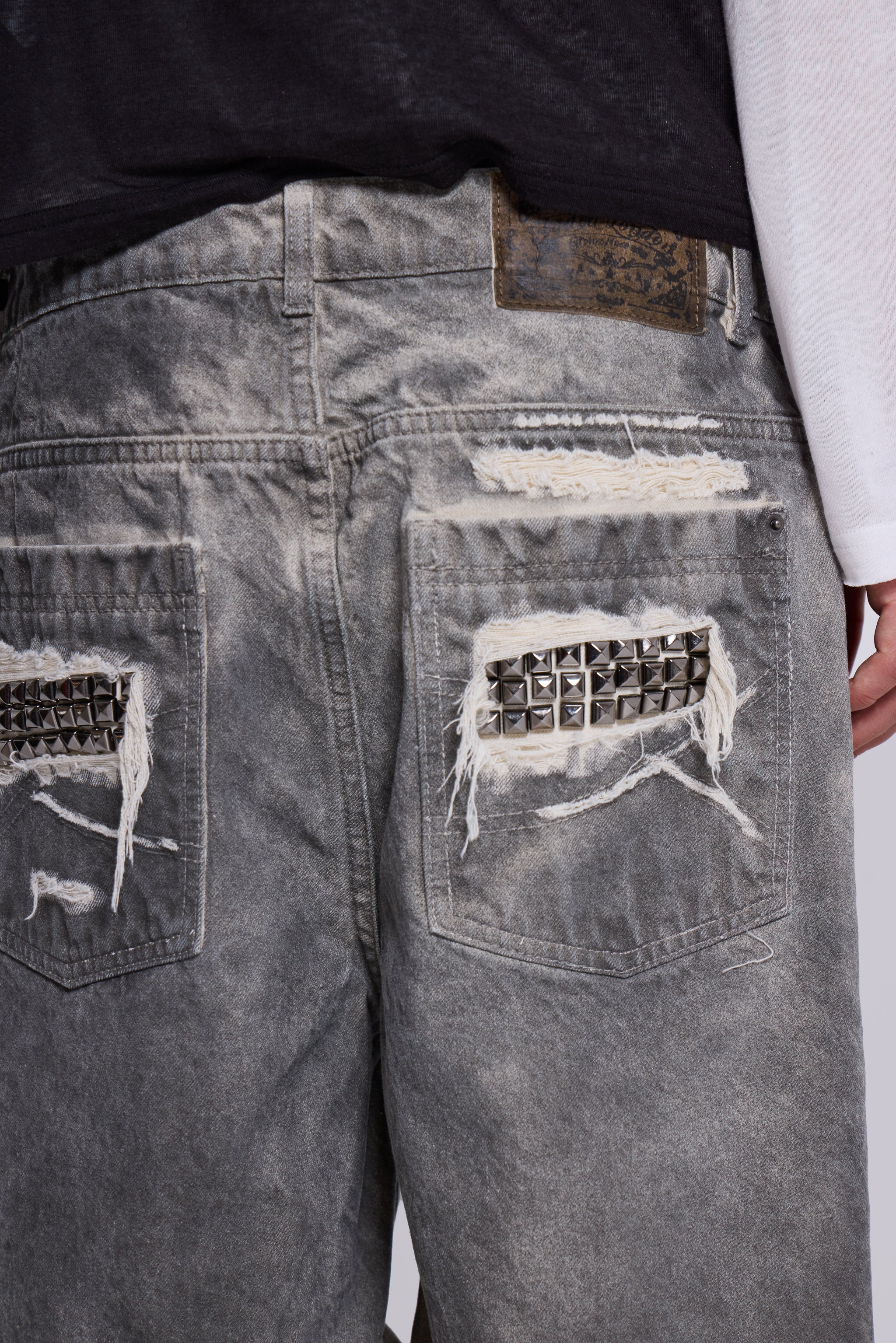 Dirty Studded Glasto Shorts