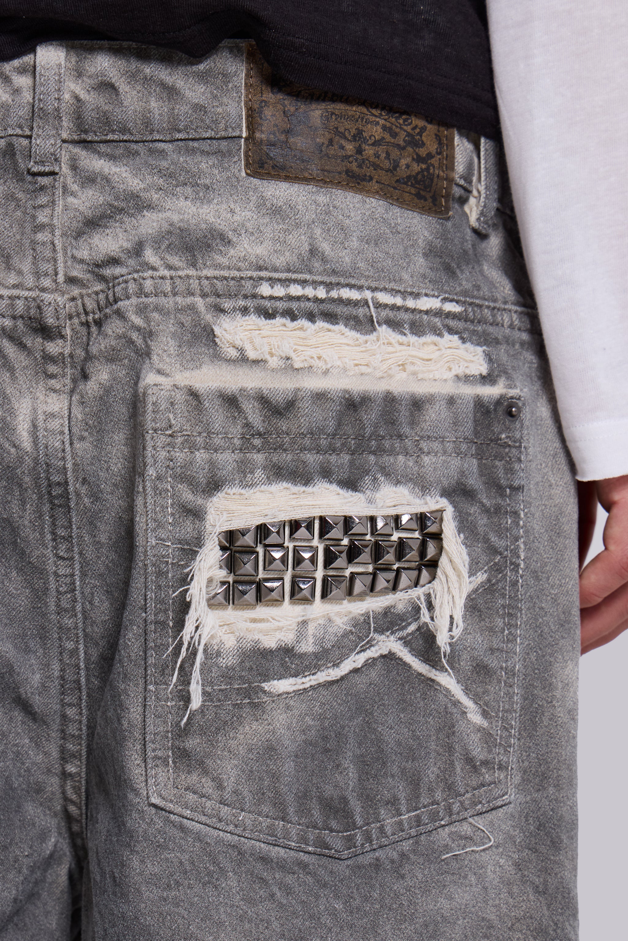 Dirty Studded Glasto Shorts