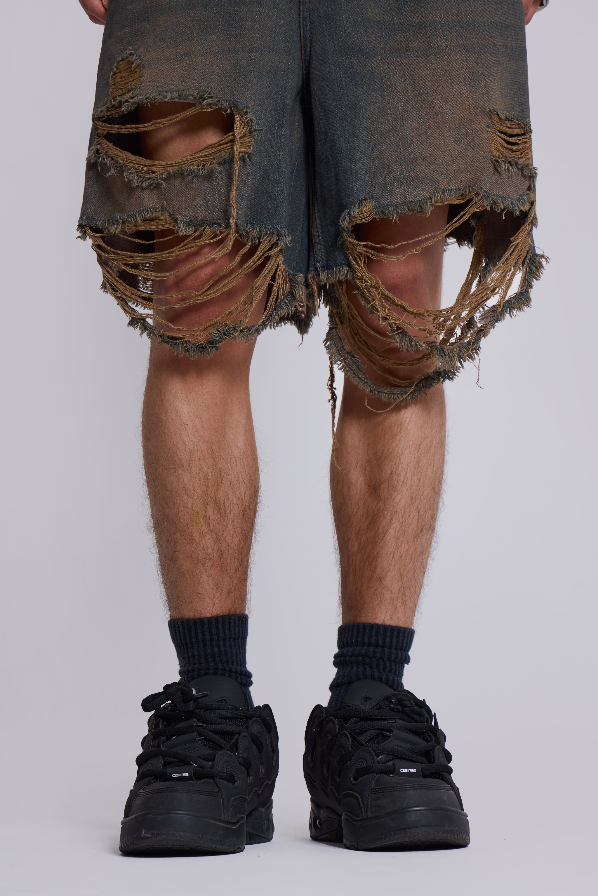 Dark Vintage Wash Glasto Shorts