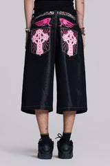 Pink Sapphire Cross Colossus Jorts