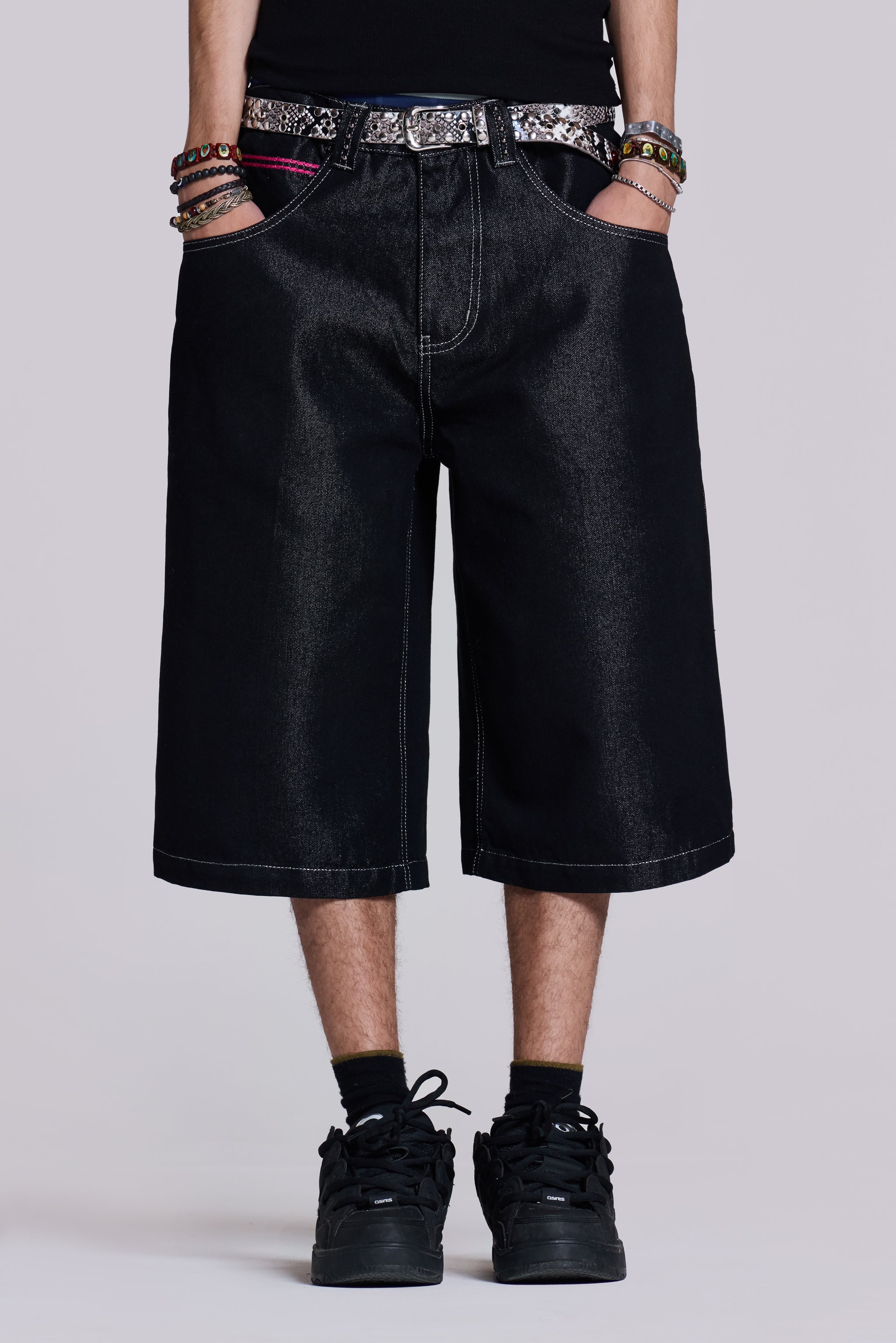 Pink Sapphire Cross Colossus Jorts