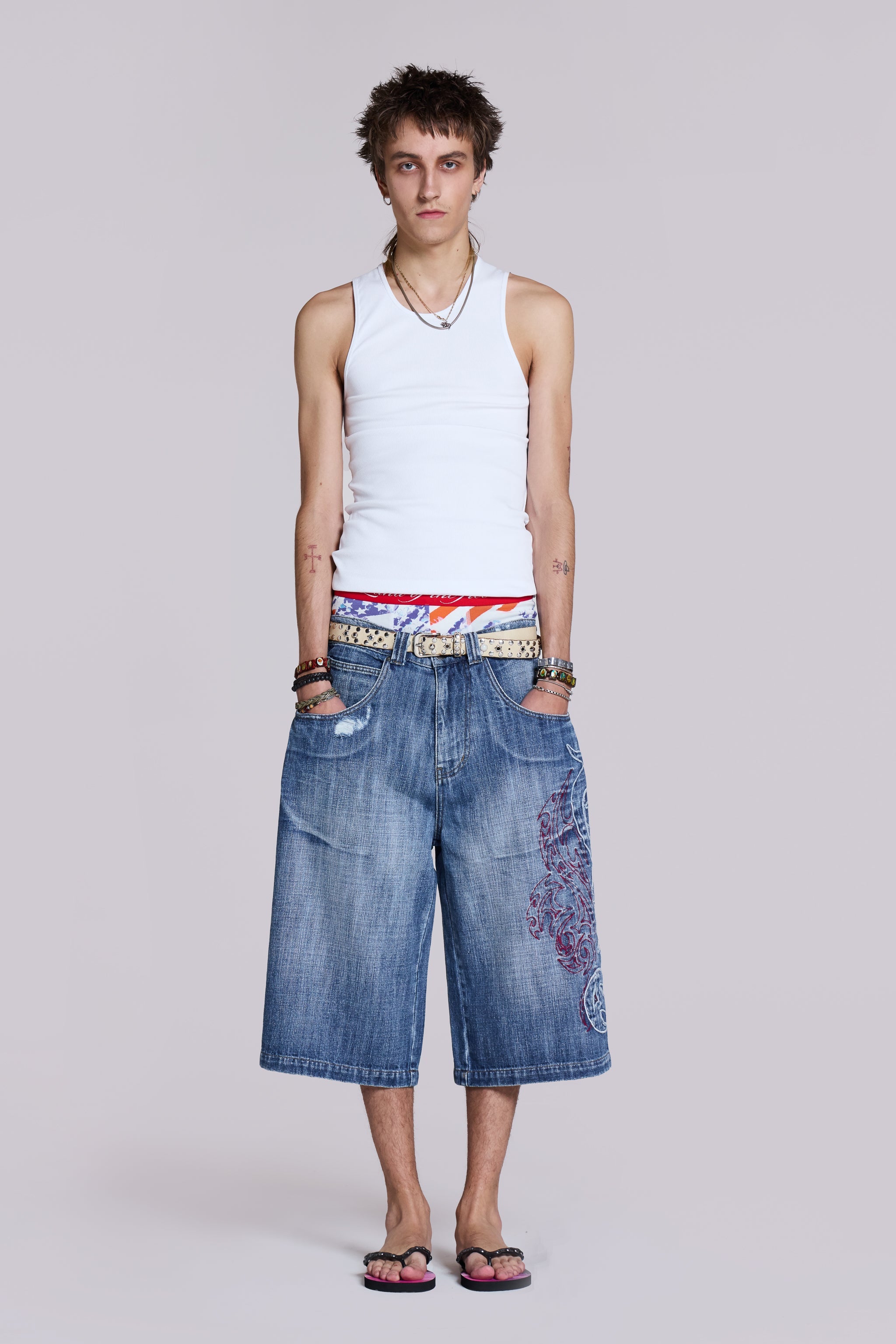 Layered Tribal XL Colossus Jorts