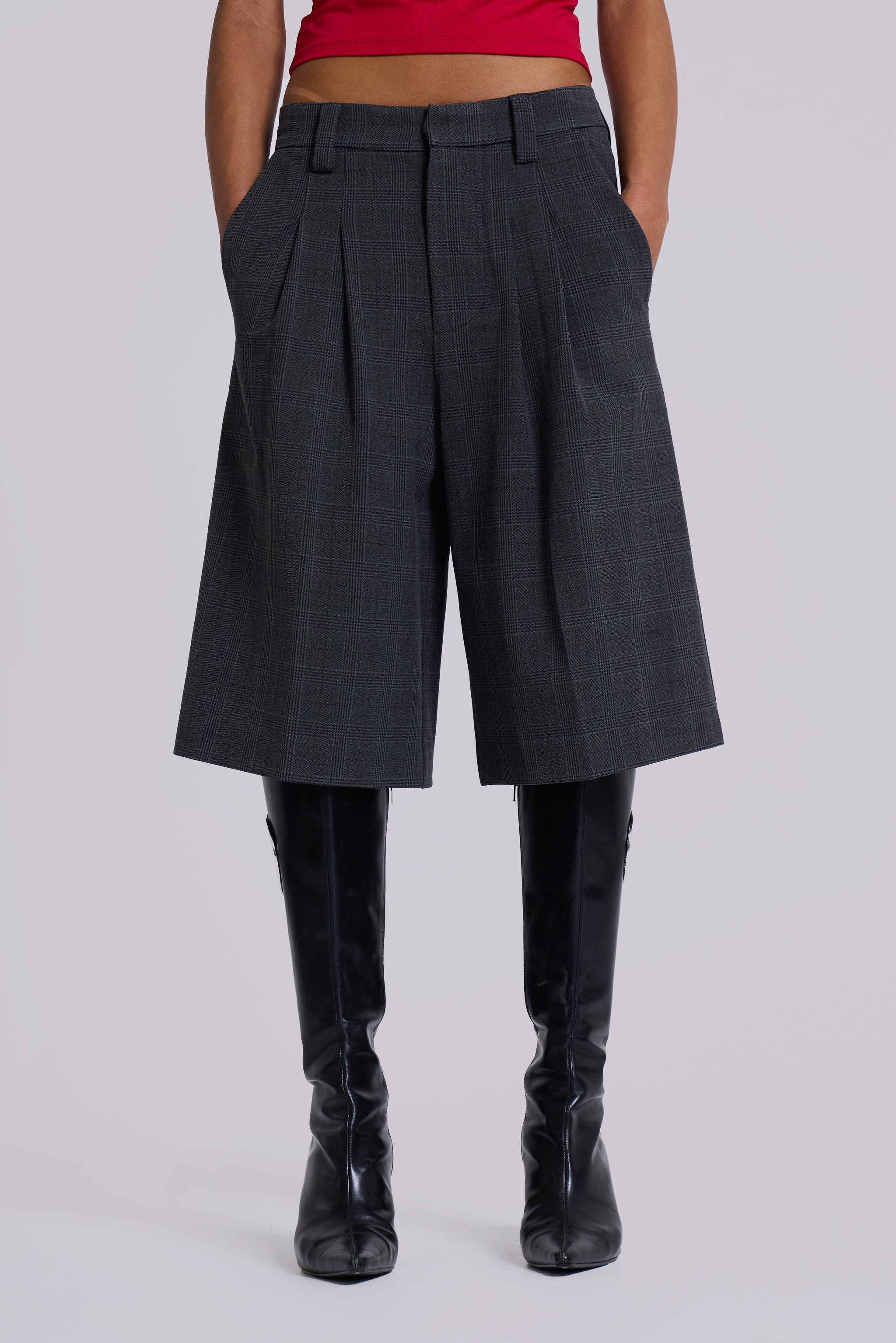 Dark Check Goliath Shorts