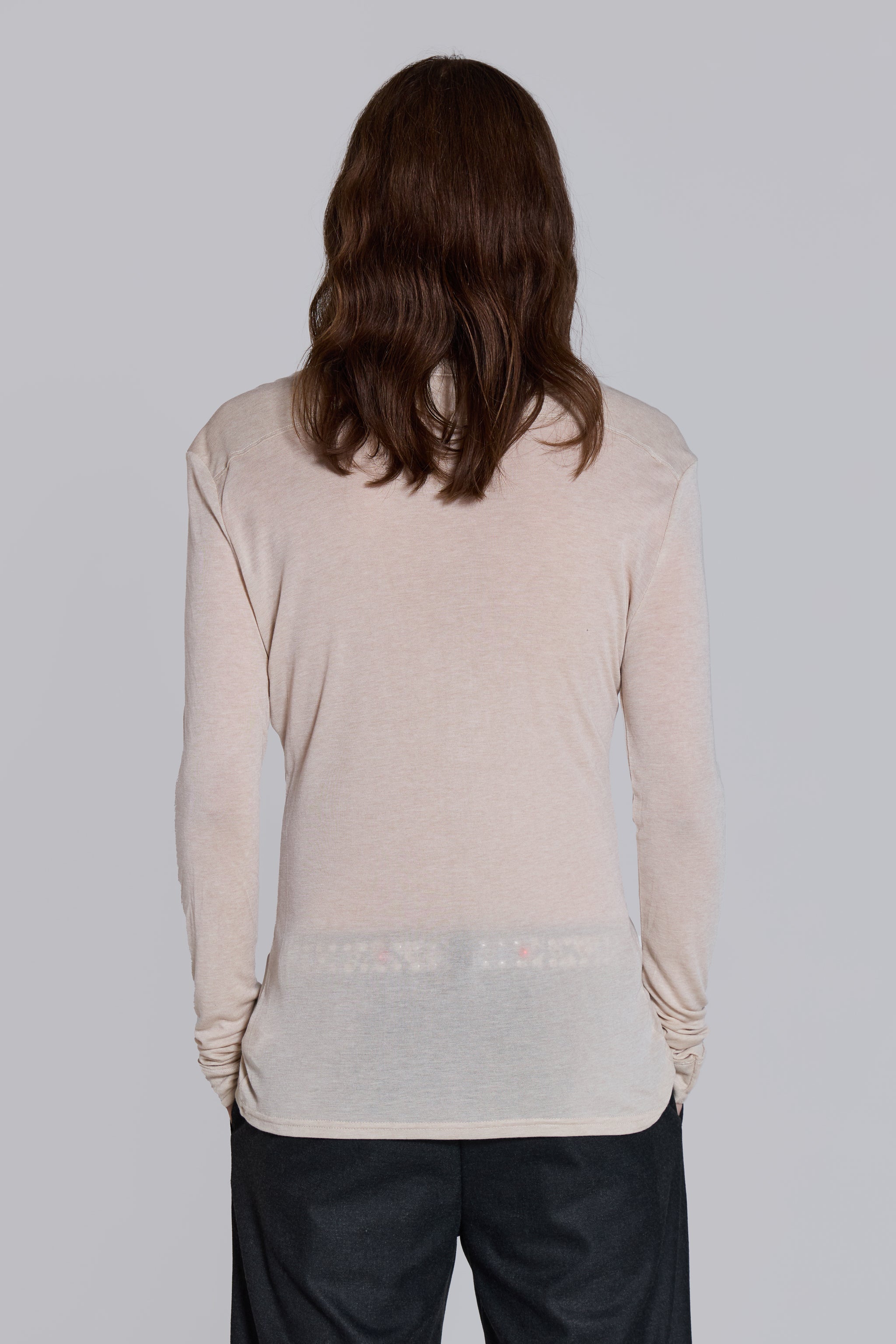 Oatmeal Haze Henley Top