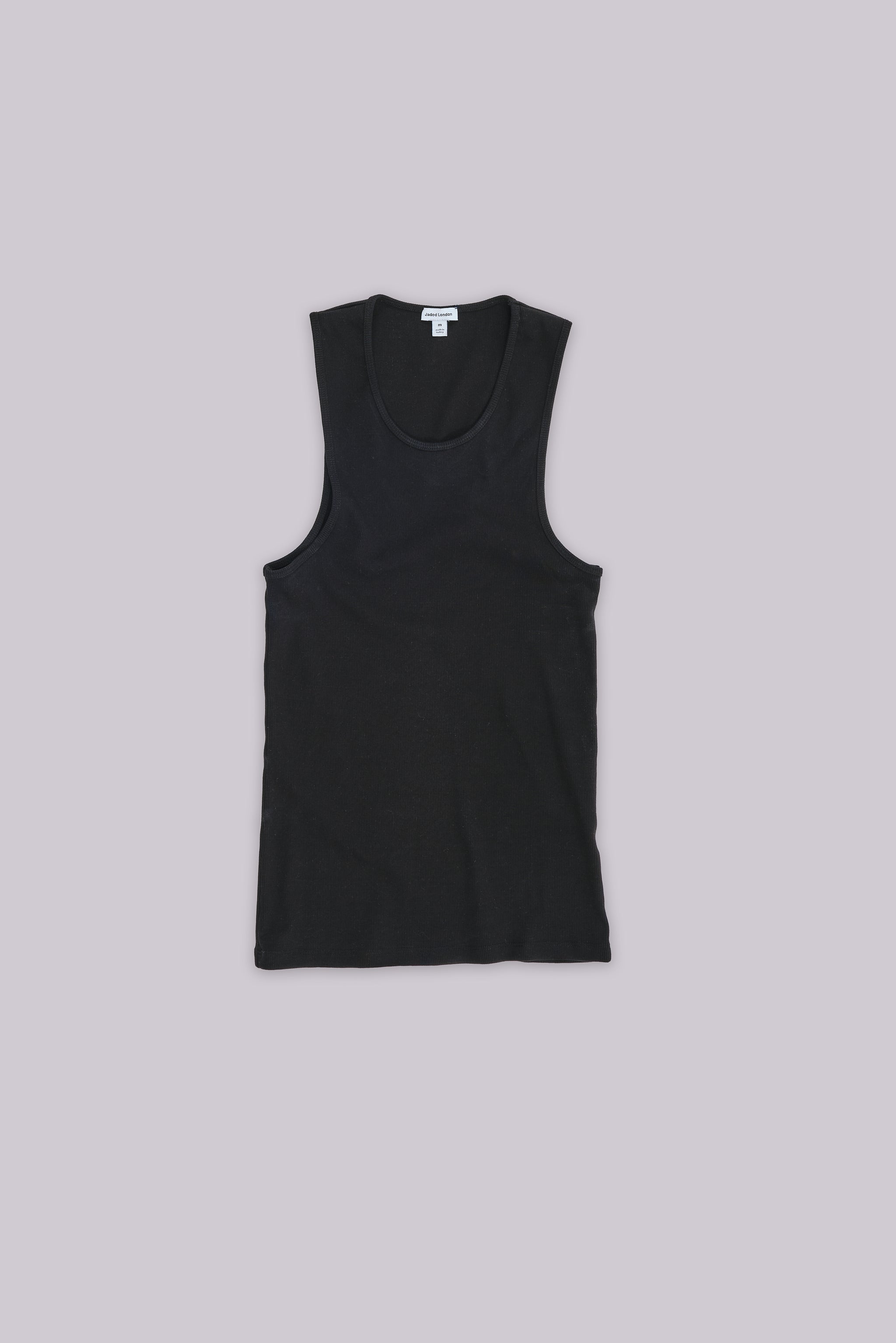 Black Rib Full Length Vest