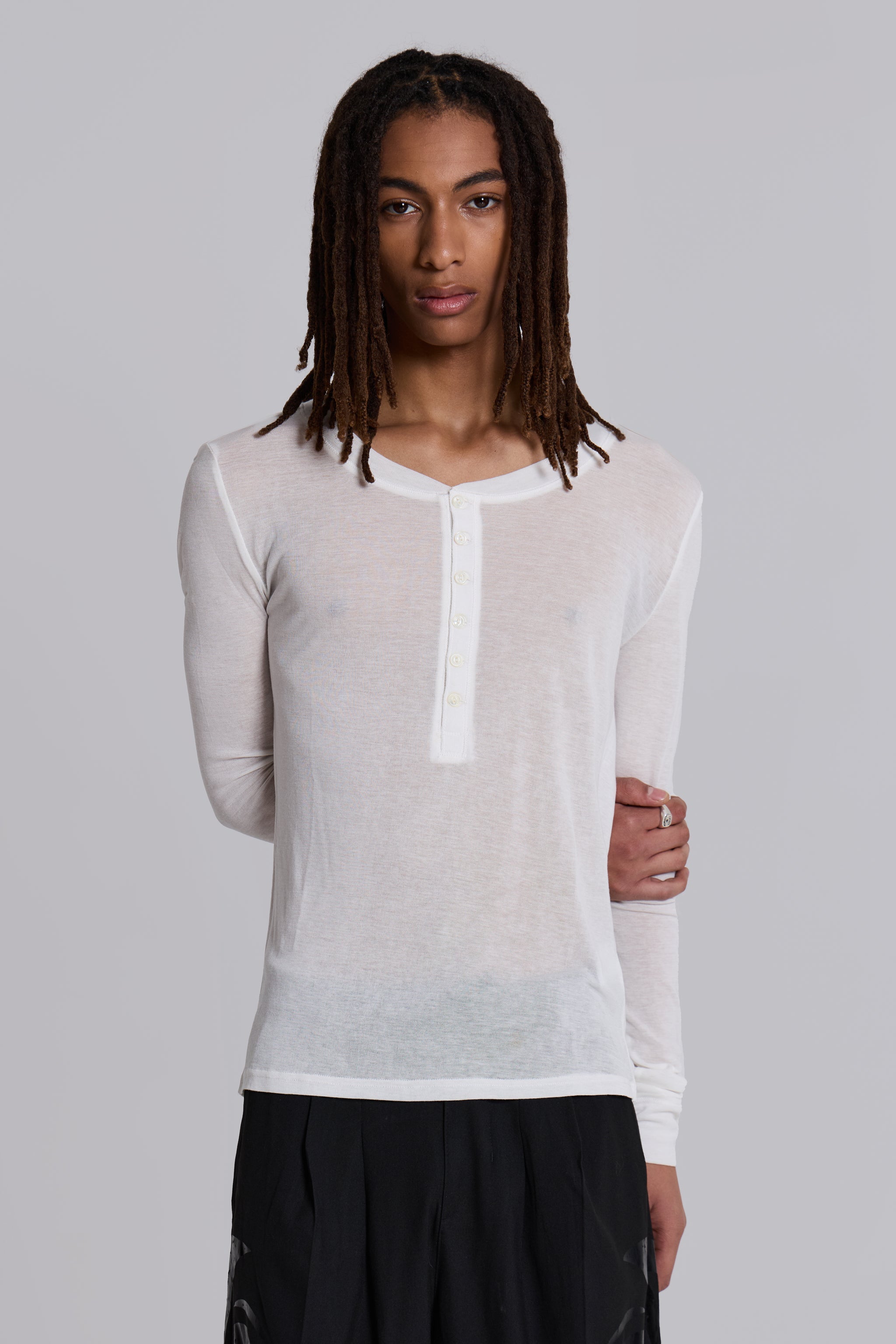 White Haze Long Sleeve Top