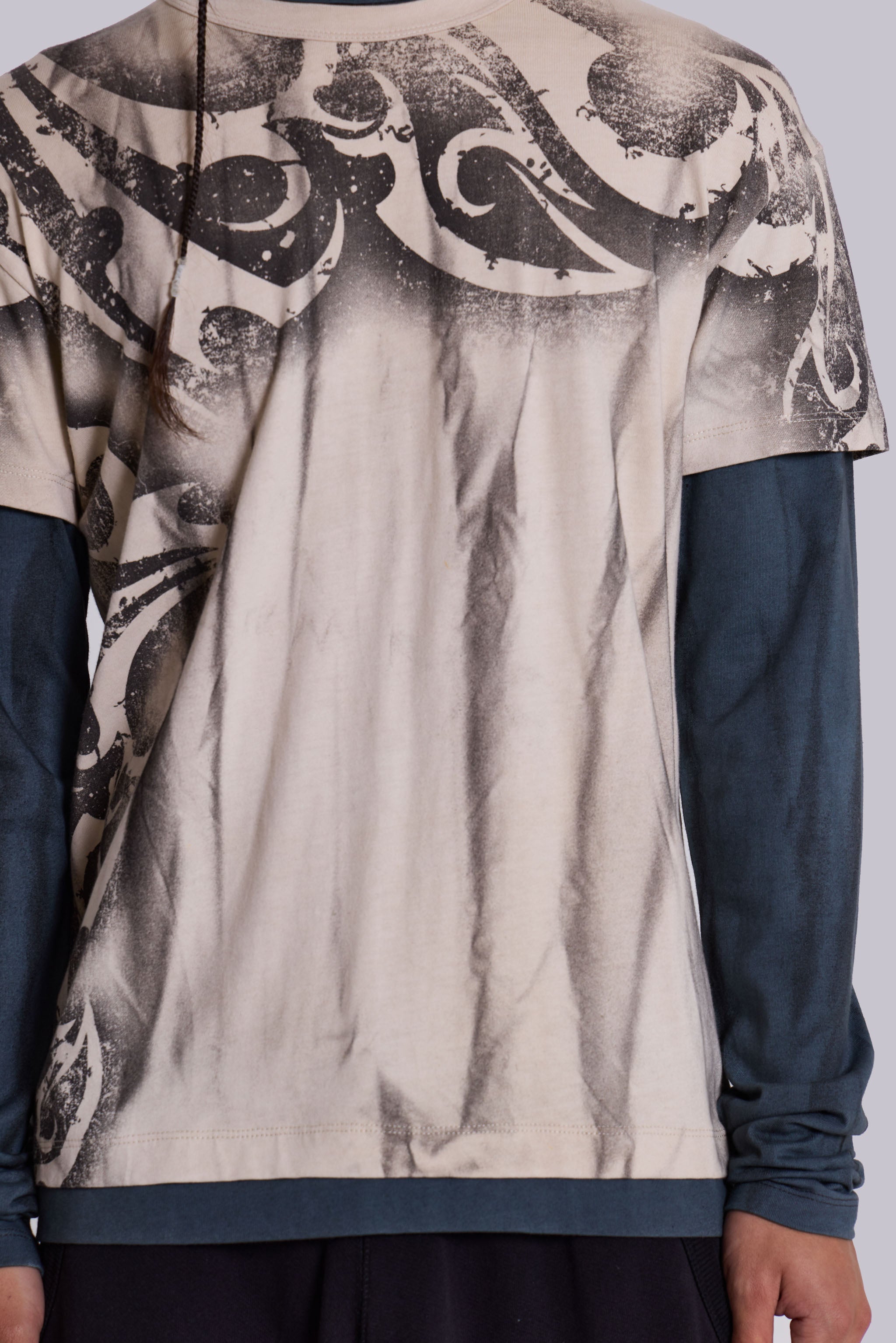 Waves Double Layer Long-sleeve Top