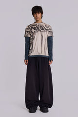 Waves Double Layer Long-sleeve Top