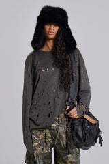 Rifle Distressed Knit Top