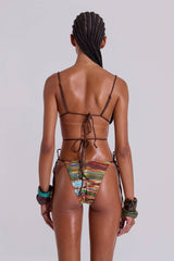 Kaia Bikini Bottoms with Wooden Trims