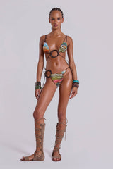 Kaia Bikini Bottoms with Wooden Trims