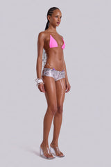 Nyax Metallic Mini Short Bikini Bottoms