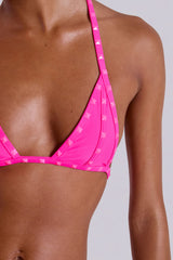 Zyra Neon Studded Triangle Bikini Top