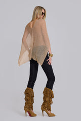 Infinity Multiway Knit Cape in Sand