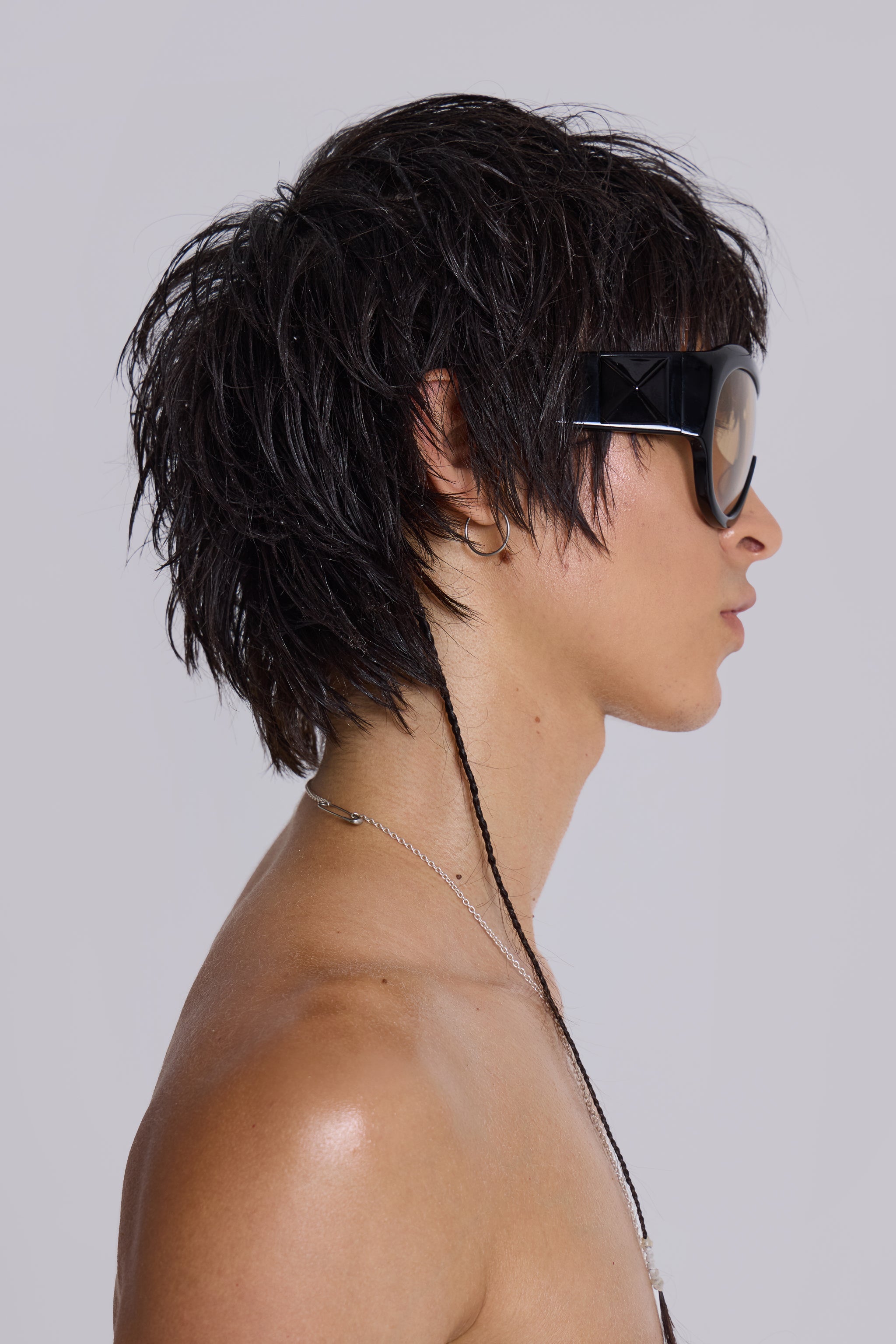 Noctra XL Stud Sunglasses in Amber