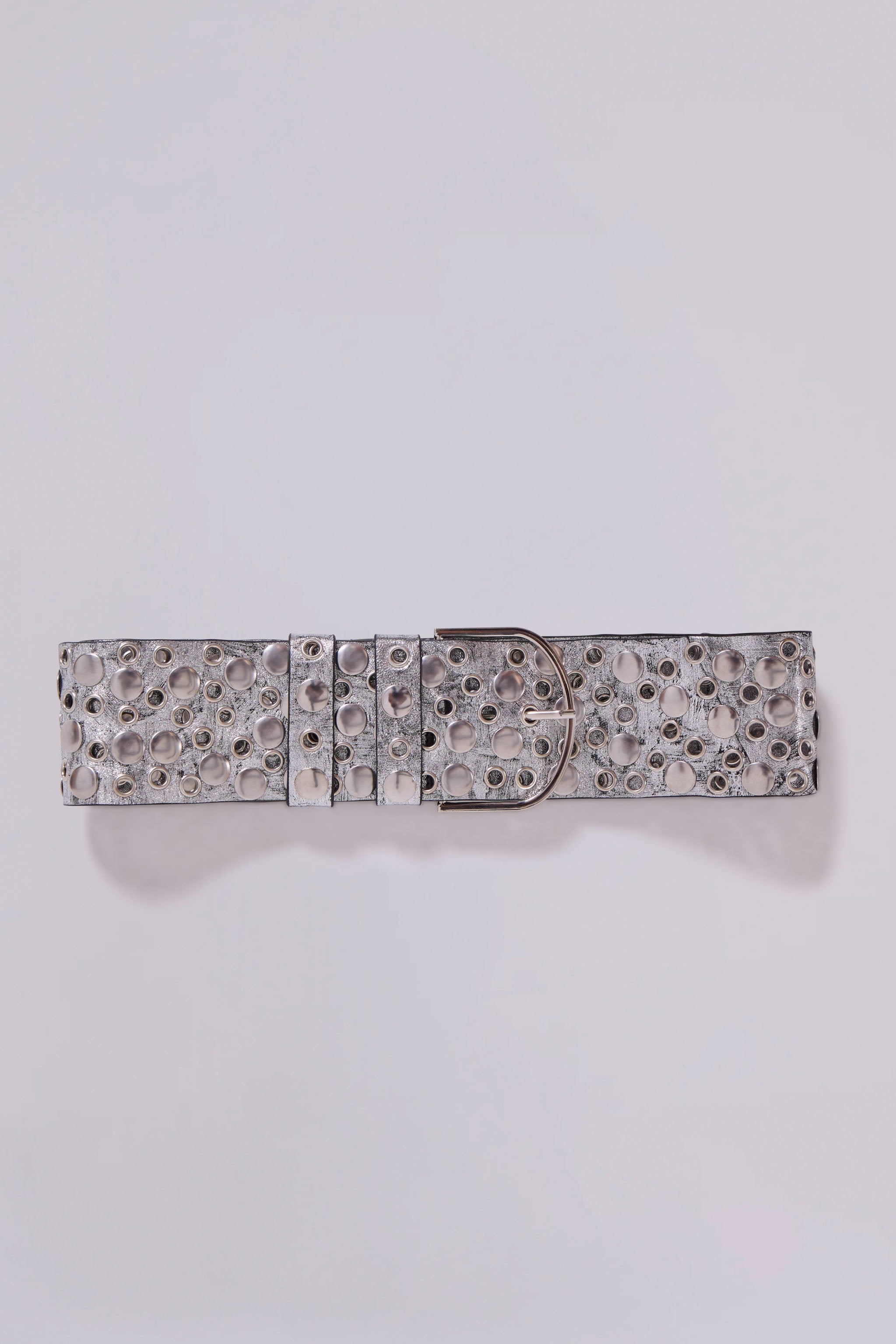 Osmium Studded Belt In Silver