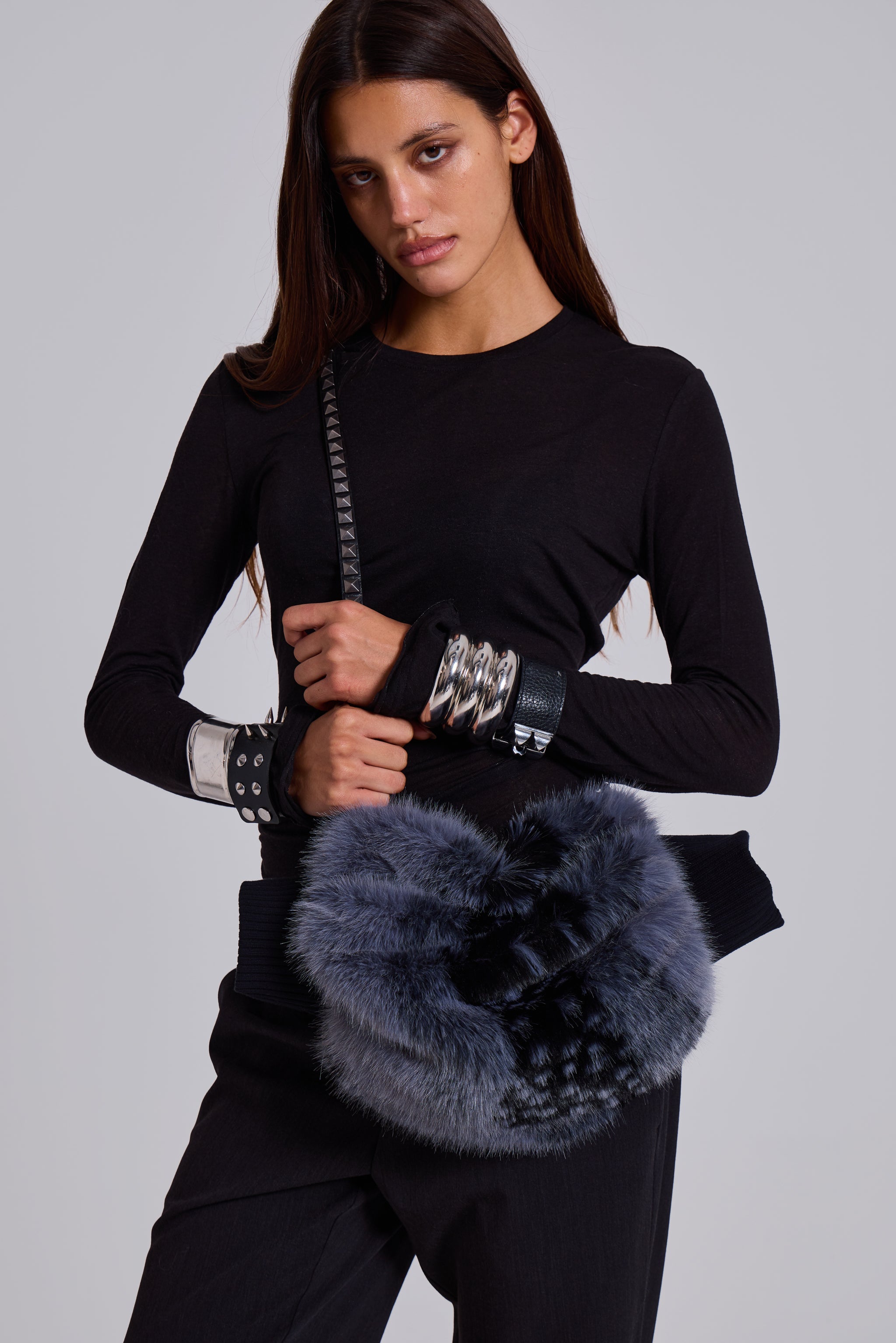 Oksana Faux Fur Muff Bag