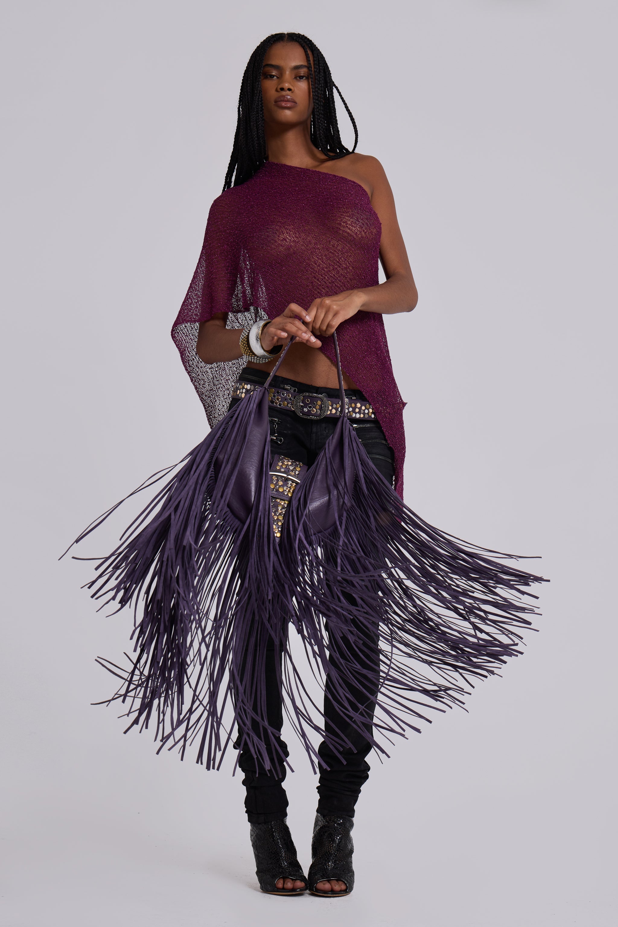 Amethyst Studded belt