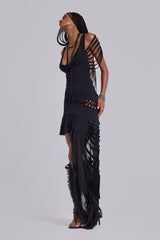 Vux Asymmetric Slashed Dress