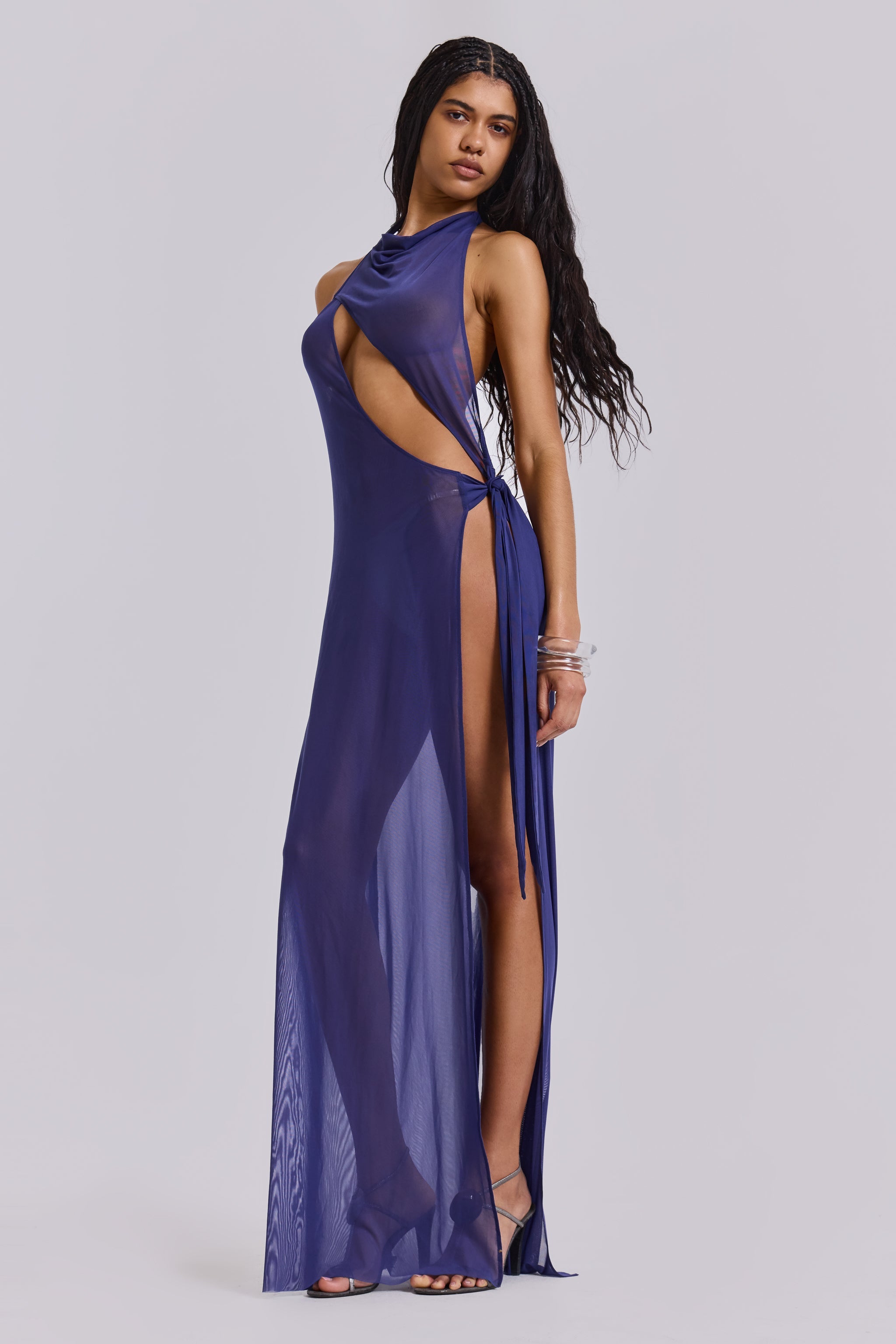 Eclipse Backless Asymmetric Dress