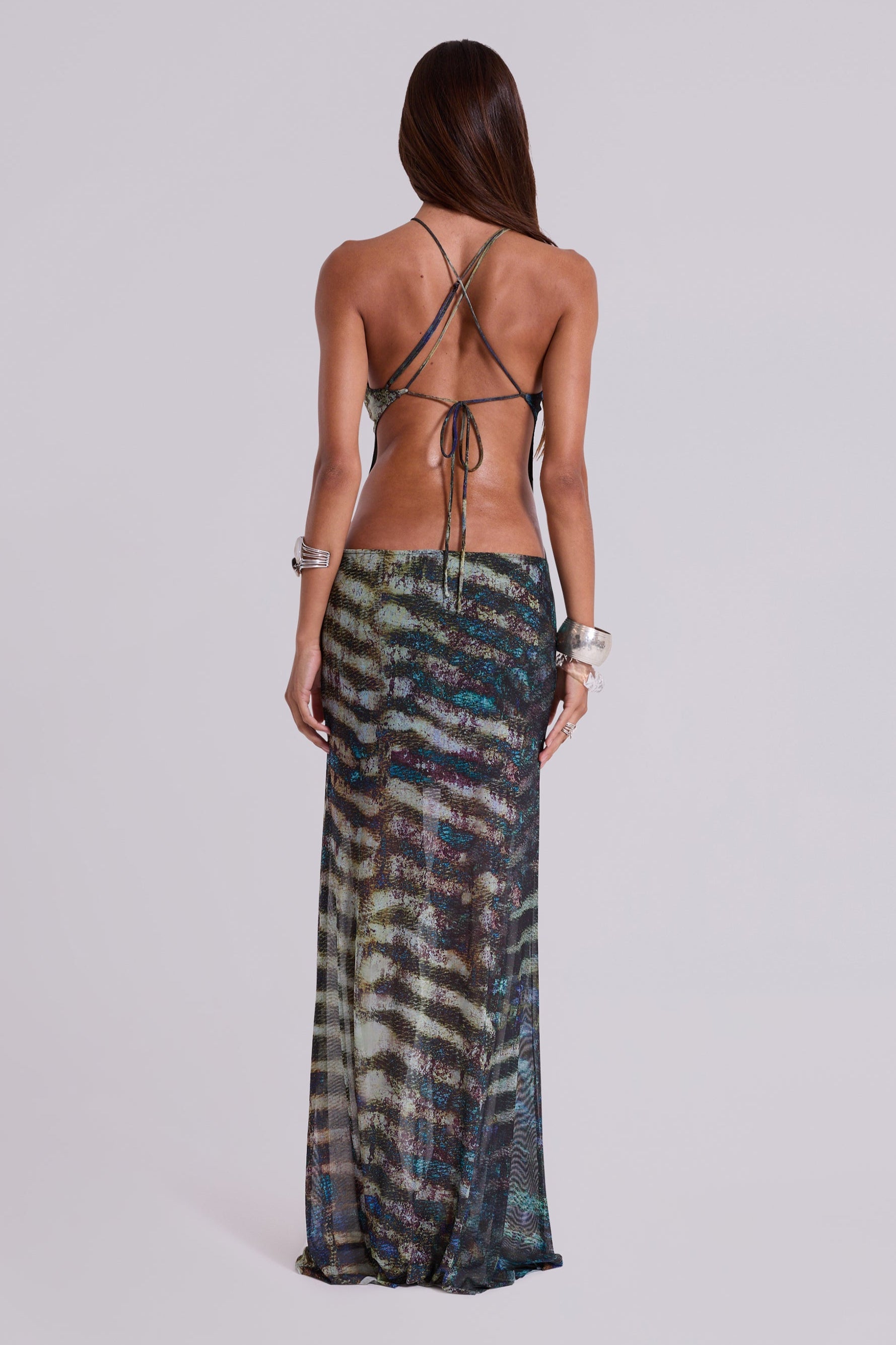 Dalitah Asymmetric Maxi Dress