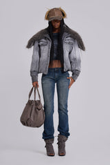 Cassia Cooper Bootcut Jeans in Mid Blue