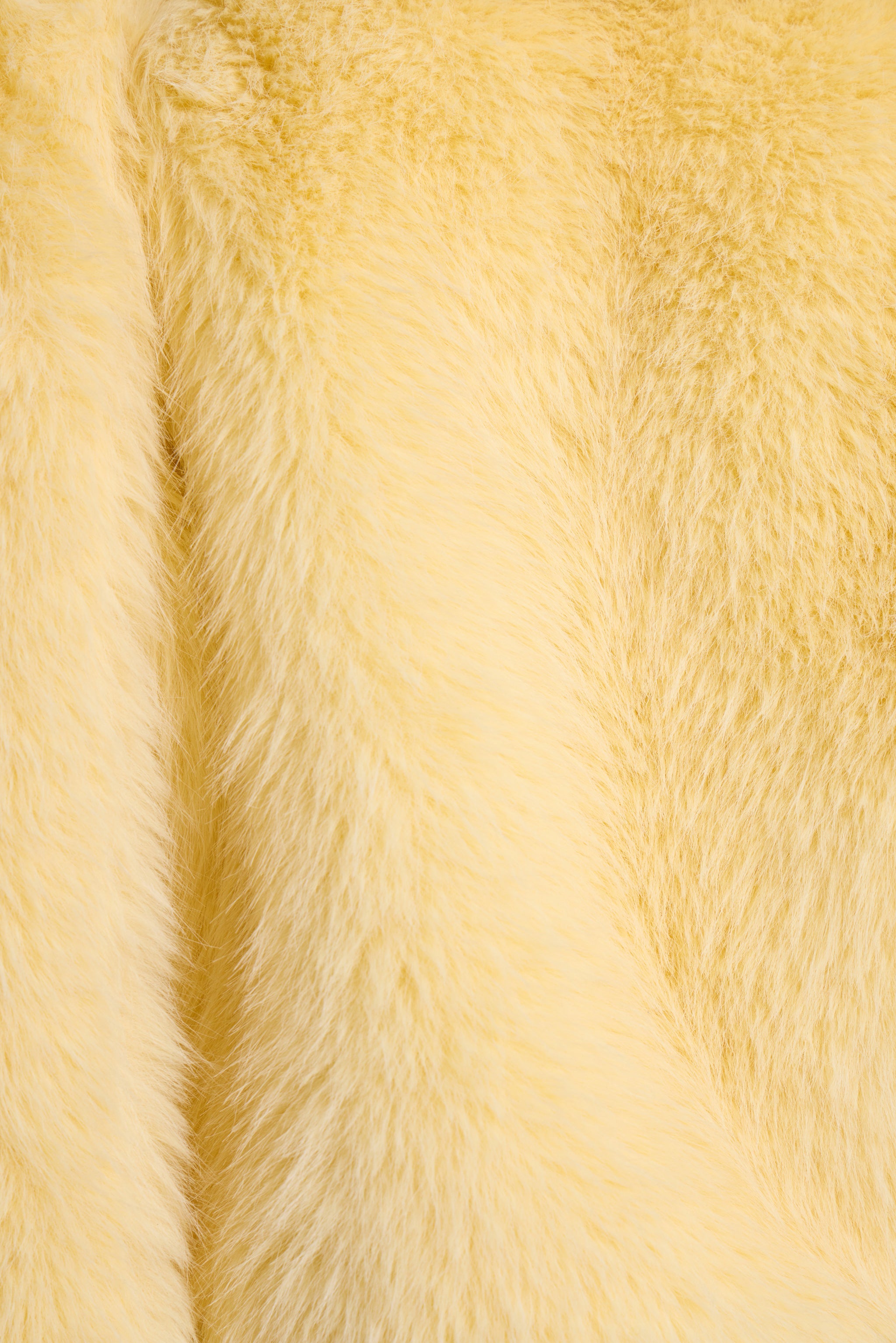 Saskia 2-in-1 Faux Fur Shrug in Yellow