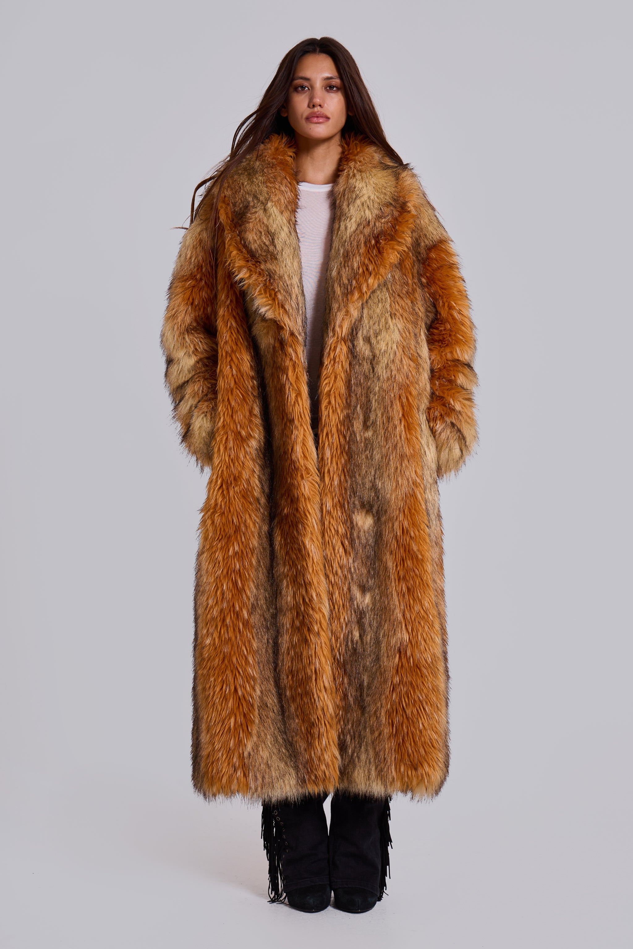 Xylia Faux Fur Maxi Coat