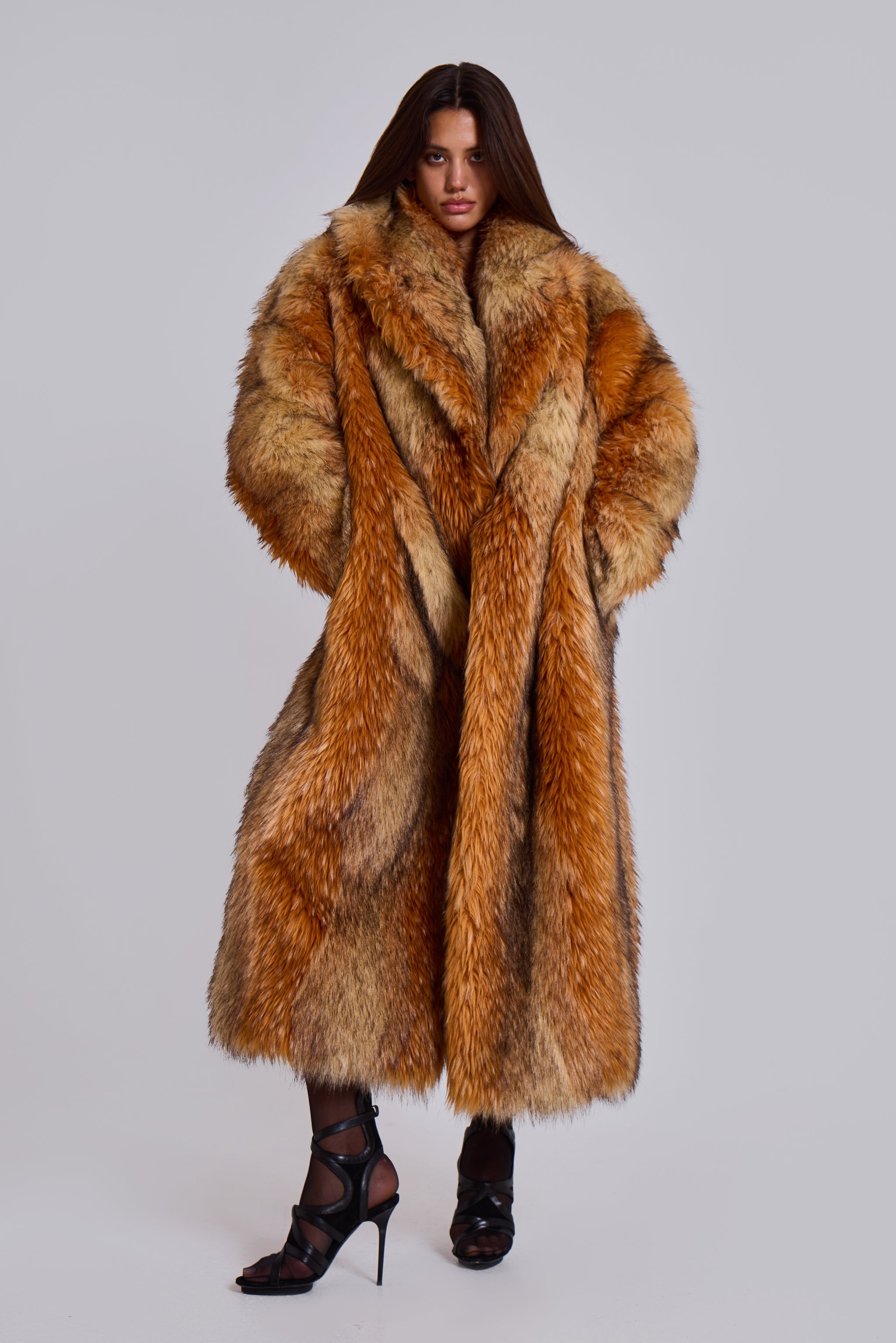 Xylia Faux Fur Maxi Coat
