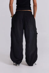 Black Parachute Cargo Pants