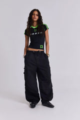 Black Parachute Cargo Pants