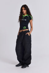 Black Parachute Cargo Pants