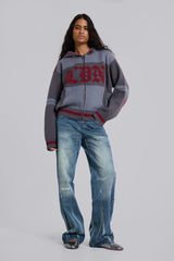 Hunter Loose Straight Leg Jeans in Blue Wash
