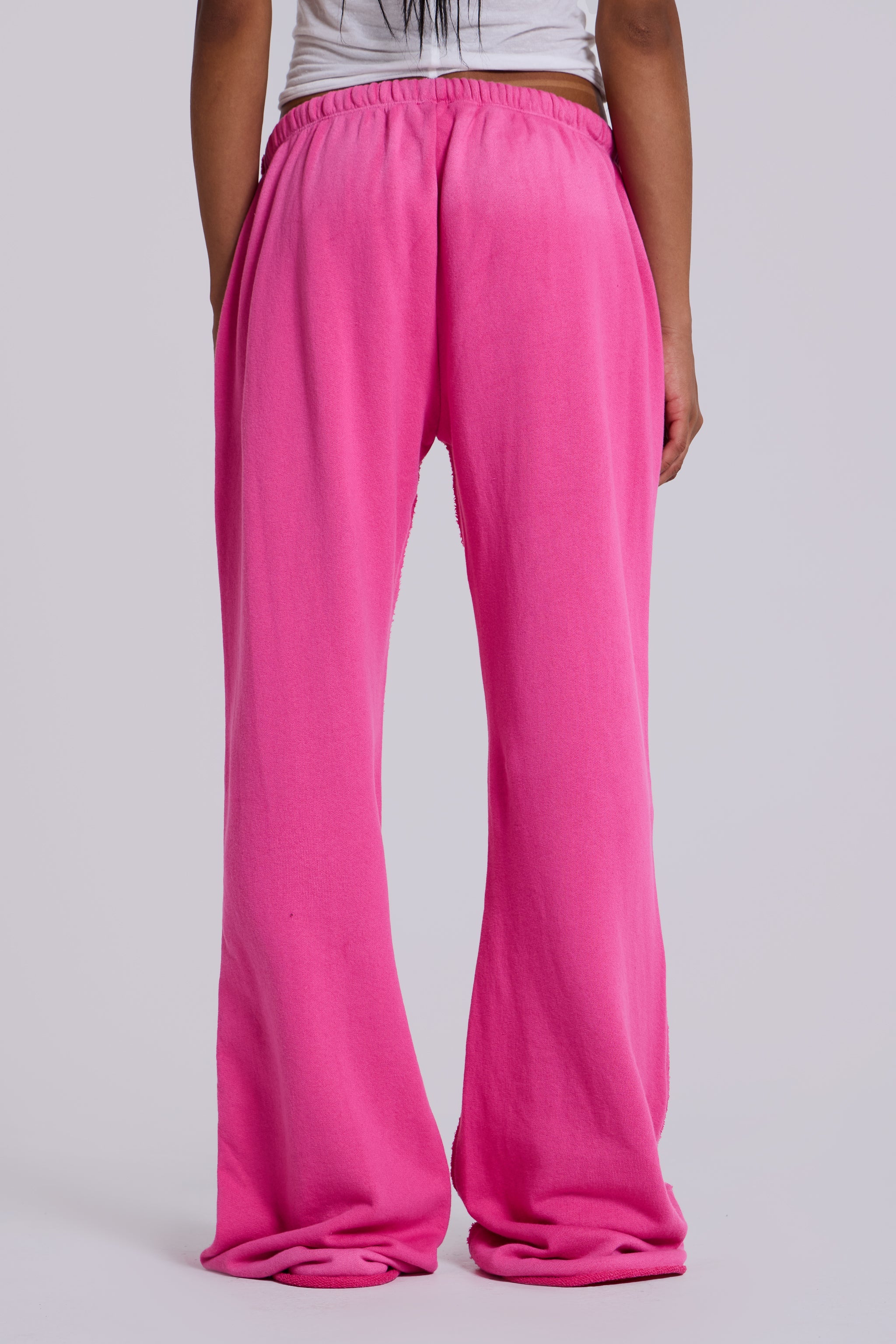 Cleo Slouchy Bootcut Jogger in Pink