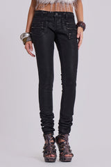 Ardor Coated Low Rise Skinny Jeans