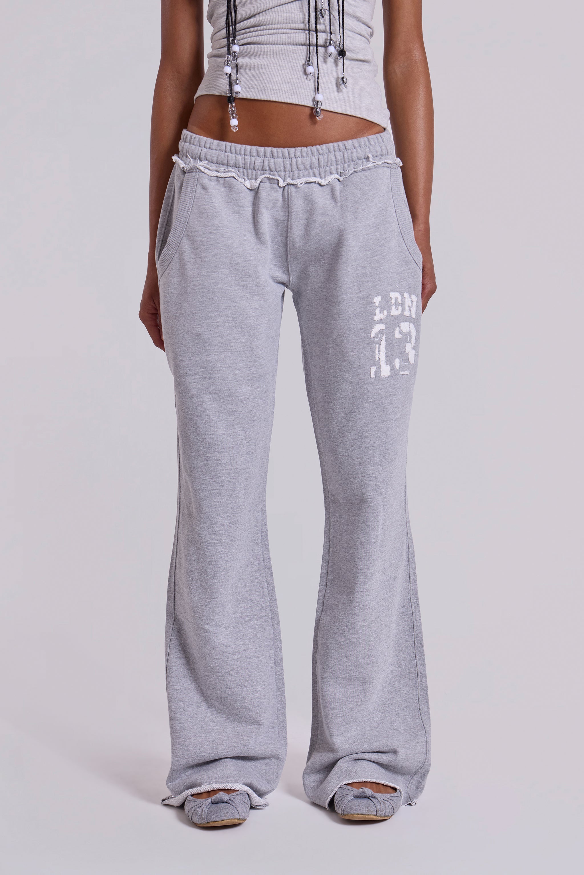 13 Grey Marl Slim Monster Joggers