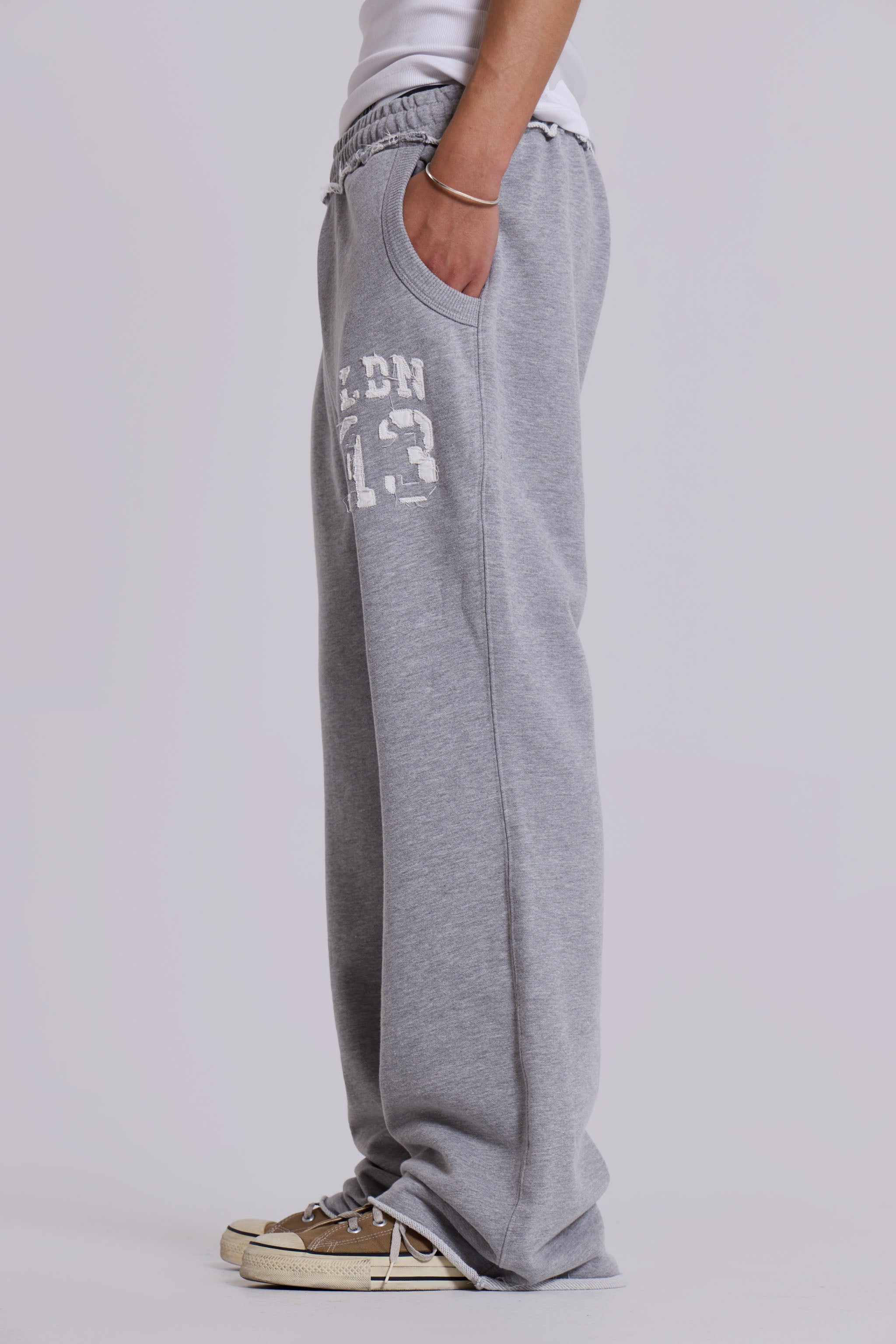 13 Grey Marl Slim Monster Joggers