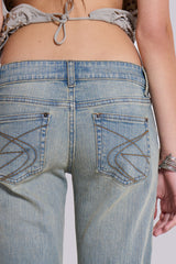 Cassia Cooper Bootcut Jeans in Light Blue